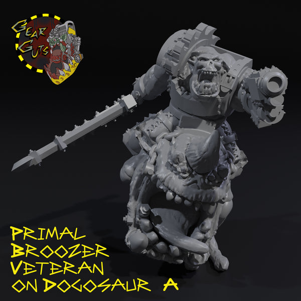 Primal Broozer Veteran on Dogosaur - A - STL Download