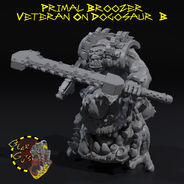 Primal Broozer Veteran on Dogosaur - B - STL Download