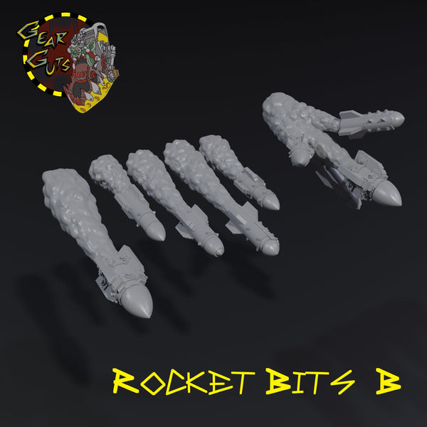 Rocket Bits x6 - B - STL Download