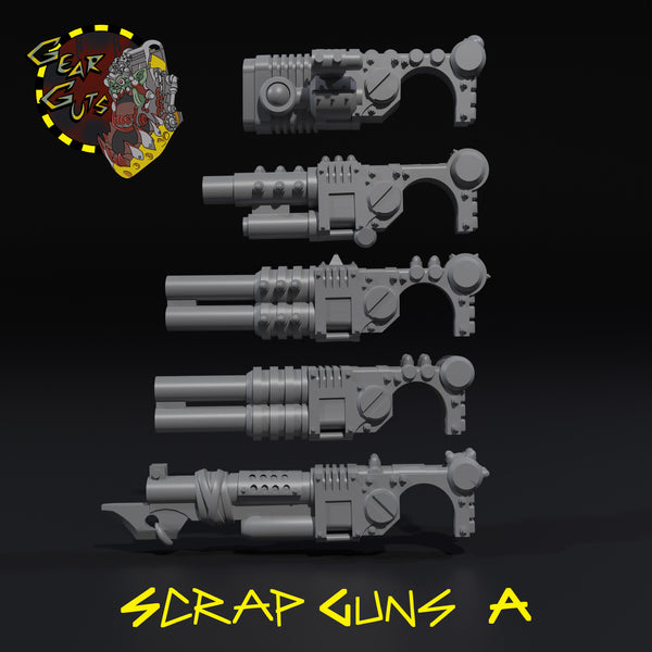 Scrap Guns x5 - A - STL Download