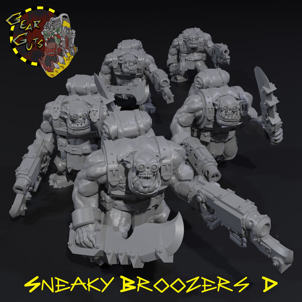Sneaky Broozers x5 - D - STL Download