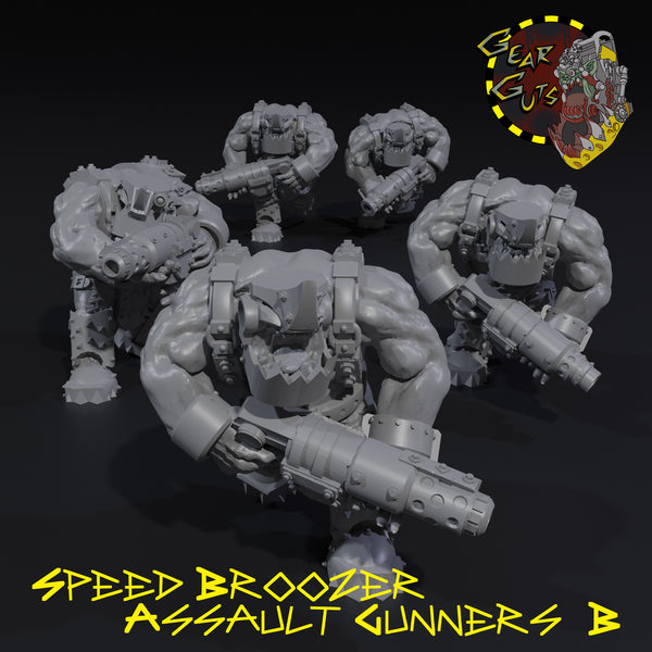Speed Broozer Assault Gunners x5 - B - STL Download