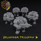 Crusader Troopas x5 - B - STL Download