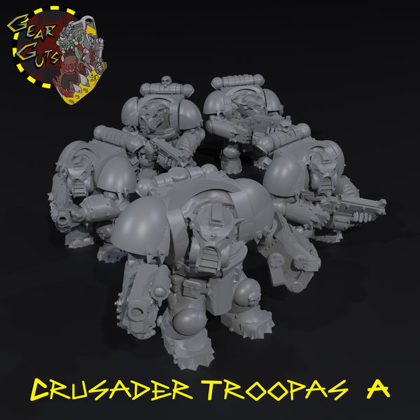 Crusader Troopas x5 - A - STL Download