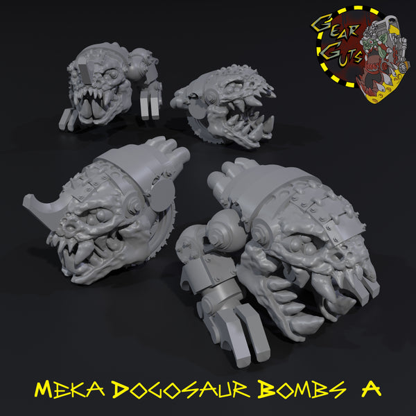 Meka Dogosaur Bombs x4 - A - STL Download
