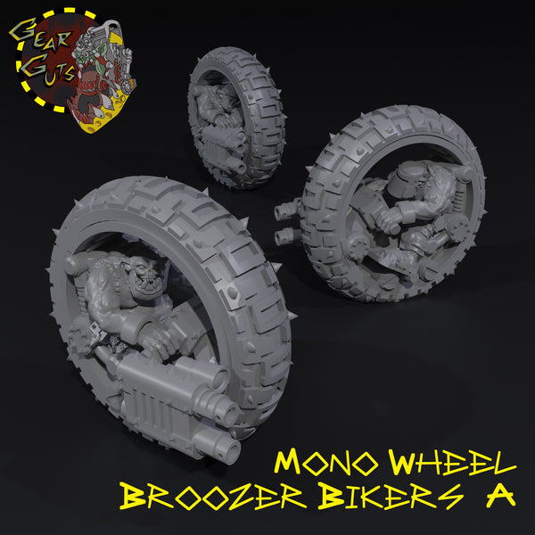 Mono Wheel Broozer Bikers x3 - A - STL Download