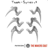 Arm Set x3 - Scythes - Version 3