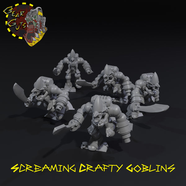 Screaming Crafty Goblins x5 - A - STL Download