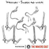 Warrior Arms x3 - Swords and Whips
